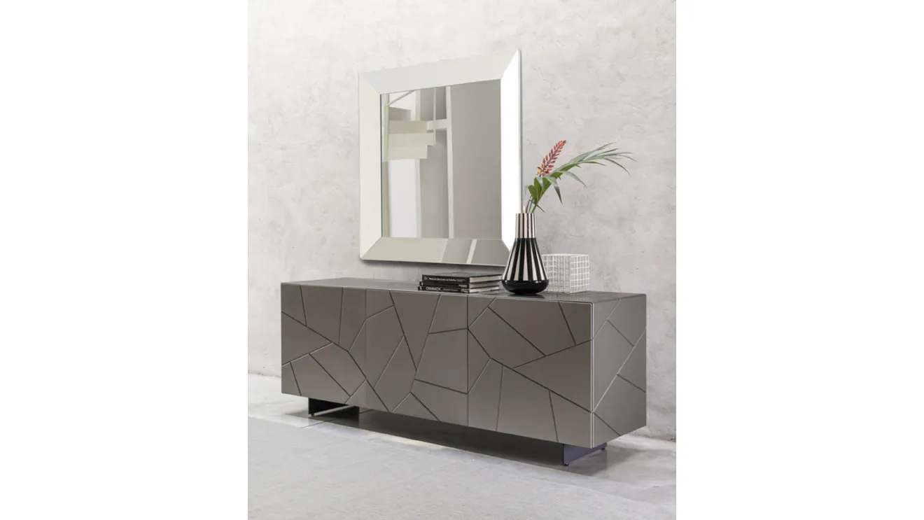 Madia in legno laccato Segno di Riflessi