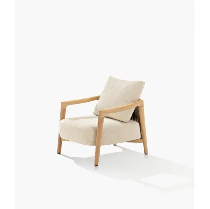 Poltroncina Ponte in legno e tessuto di Poliform