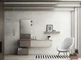 Mobile bagno 360Gradi/Loft 1 grigio e bianco