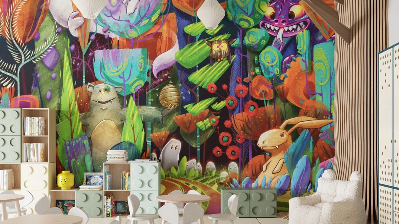 Carta da parati Fantasy Tale di Inkiostro Bianco