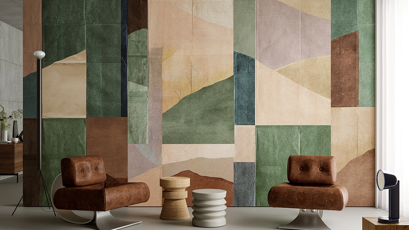 Carta da parati Japonisme Inkiostro Bianco