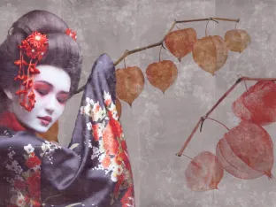 Carta da parati Maiko di Inkiostro Bianco