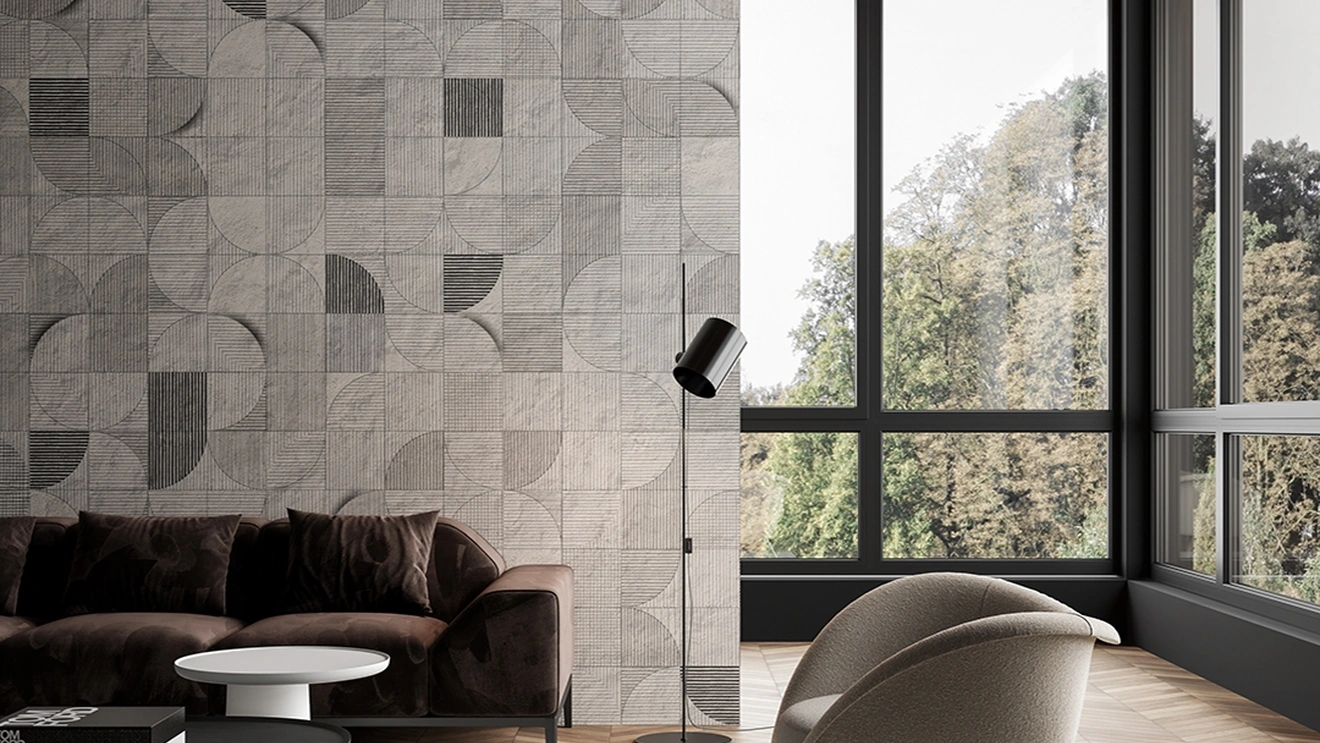 Carta da parati Mosaico lunare di Inkiostro Bianco