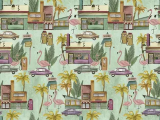 Carta da parati South Beach di Inkiostro Bianco