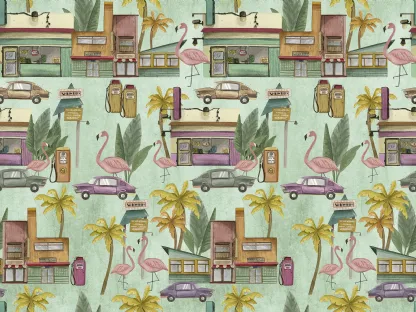 Carta da parati South Beach di Inkiostro Bianco
