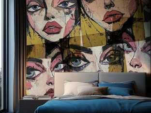 Carta da parati Woman Look di Adriani e Rossi