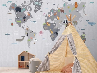 Carta da parati World Kids di Adriani e Rossi