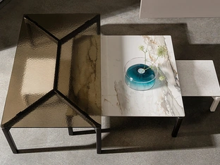 Tavolino Bone in ceramica o vetro di Sovet