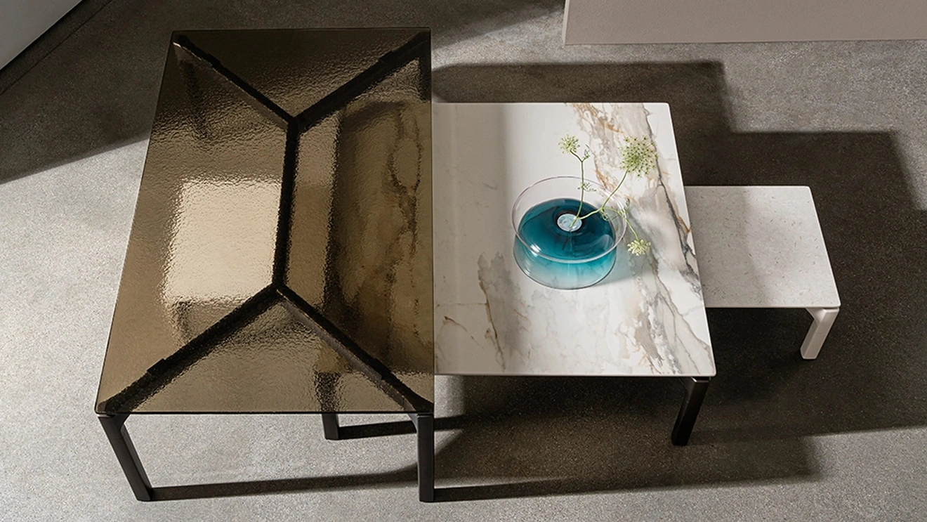 Tavolino Bone in ceramica o vetro di Sovet