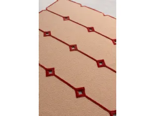 Tappeto caratterizzato da vuoti e pieni Cut Out Rosa Morbido di Carpet Edition