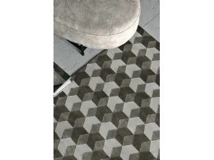 Tappeto geometrico Cube di Carpet Edition