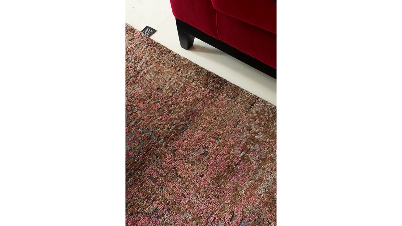 Tappeto annodato a mano in bamboo e cotone Damask Mood di Carpet Edition