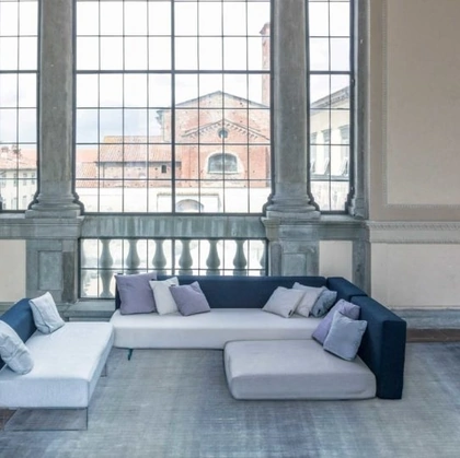 Tappeto Gradation Sonic Blue in Viscosa e Lana di Carpet Edition