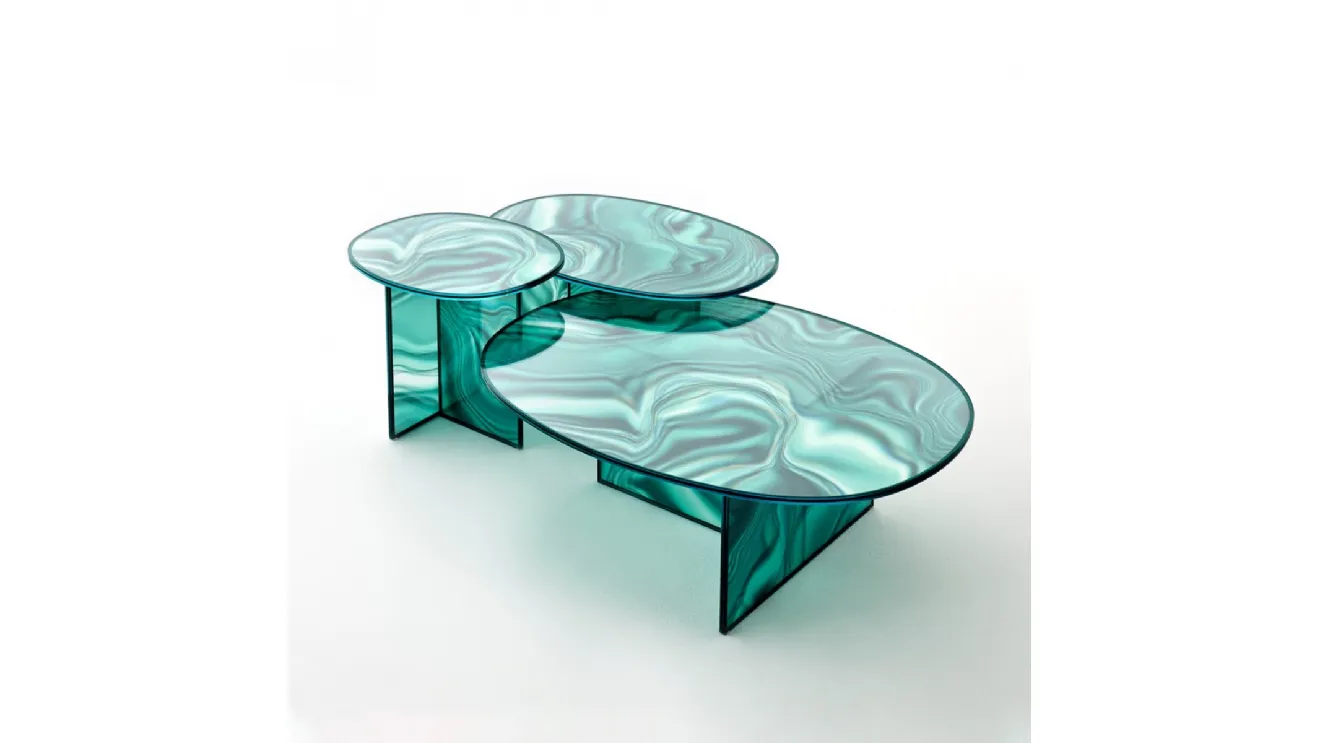 Tavolini Liquefy di Glas Italia