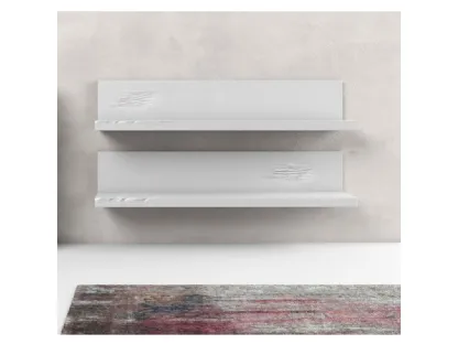 Mensola Line in finitura laccato bianco di Adriani e Rossi