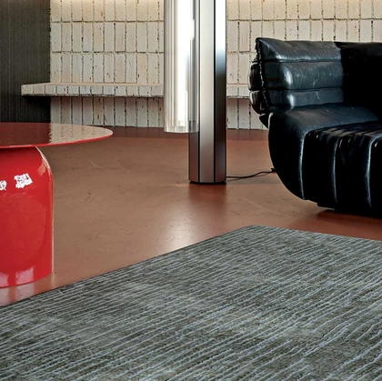 Tappeto Metropol Asfalto in tencel e Cotone di Carpet Edition