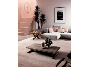 Tavolino trasformabile in eco legno Mondial di Ozzio