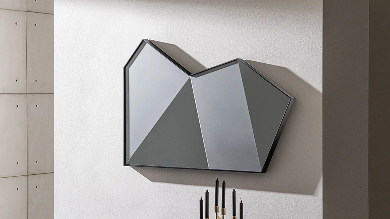 Specchiera Origani con cornice in metallo di Sovet