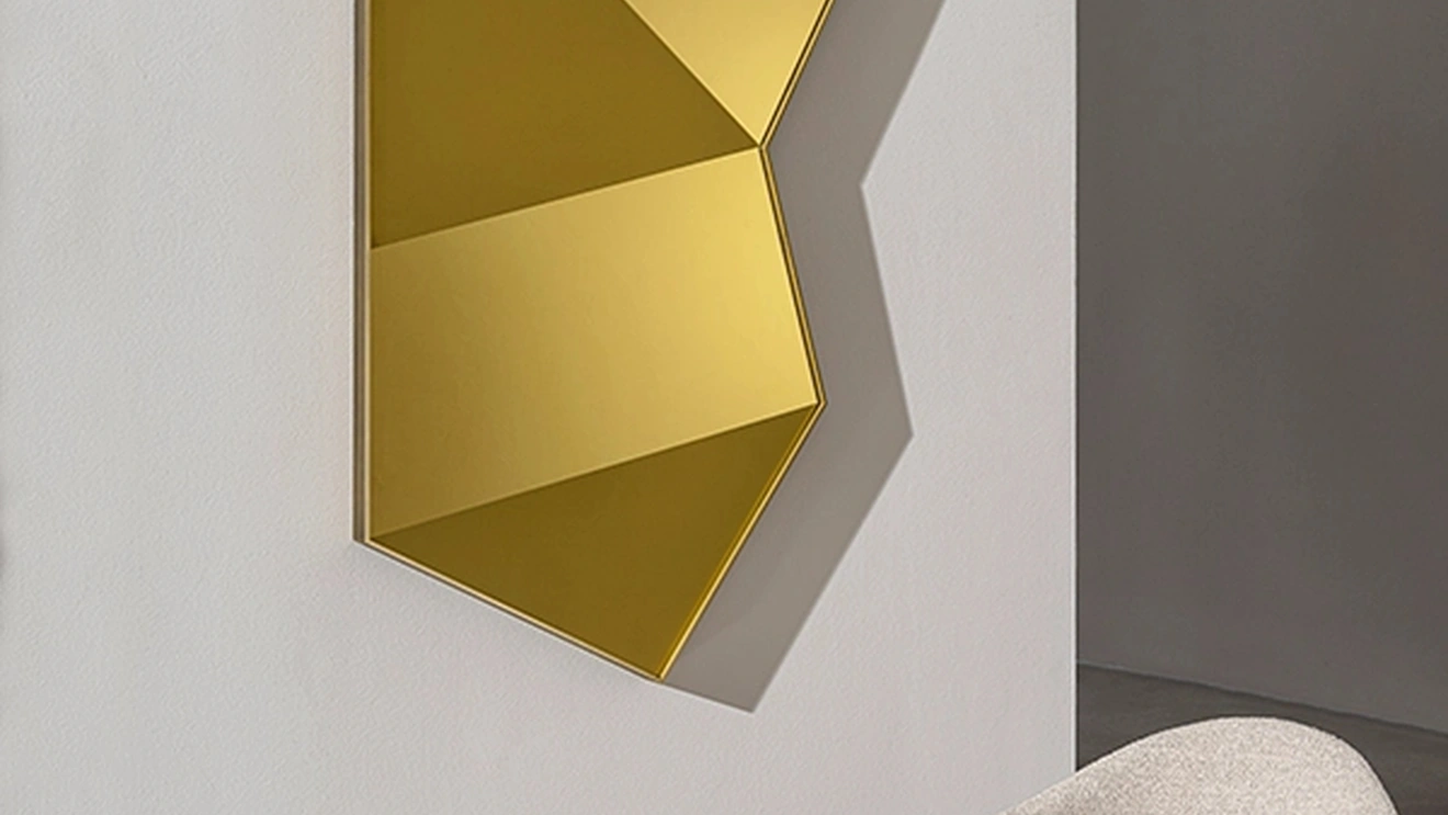 Specchiera Origani con cornice in metallo di Sovet