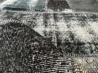 Tappeto Patchwork Black in Lana e Cotone di Carpet Edition