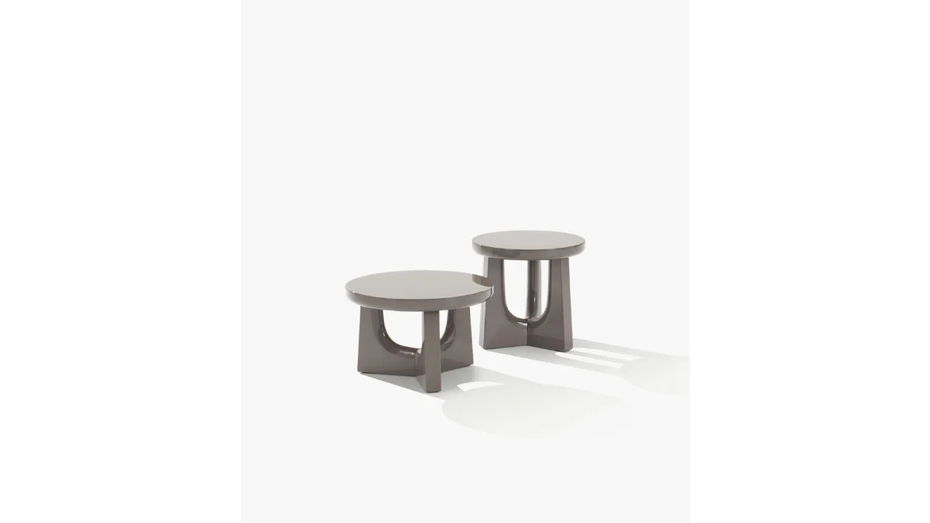 Tavolini Nara in laccato lucido di Poliform