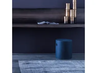 Pouf cilindrico Nappe in gres porcellanato di Adriani e Rossi