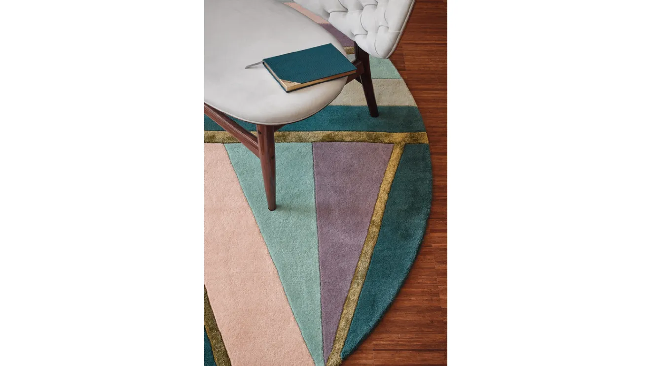 Tappeto Sahara Round Pink di Carpet Edition