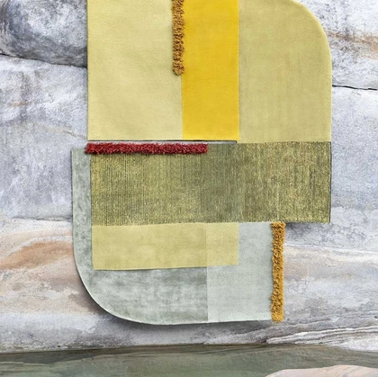 Tappeto Selce Marcasite Yellow di Carpet Edition