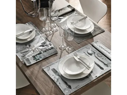 Set da tavola in cotone tovaglietta e tovagliolo di Adriani e Rossi