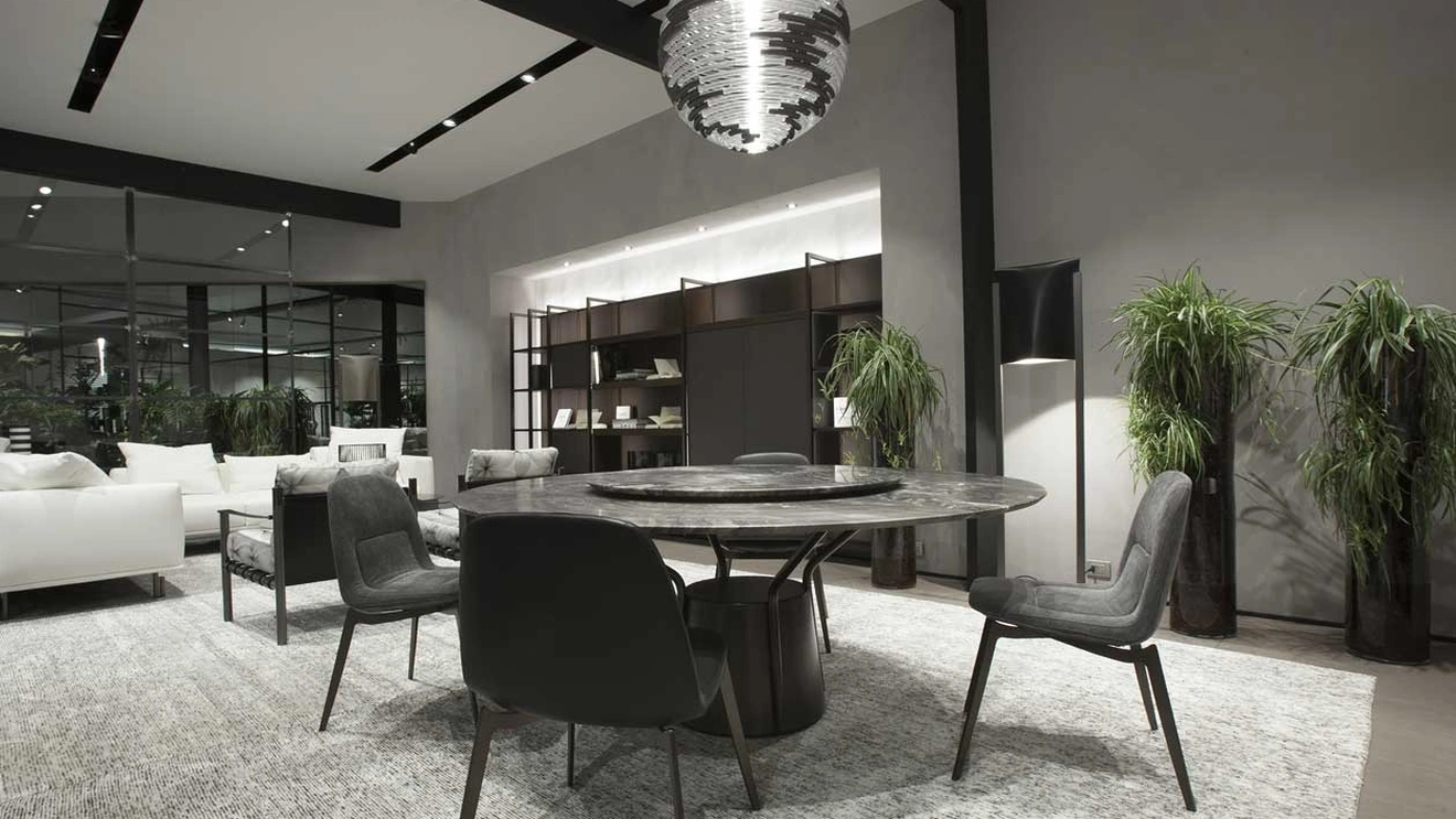 Tappeto Steel Bianco Artico in Bamboo e Lana di Carpet Edition