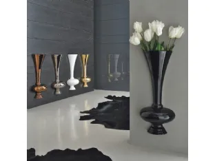 Vaso da muro di design in ceramica Tromba Fifty di Adriani e Rossi
