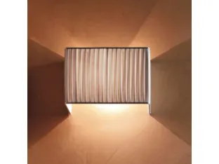 Lampada in tessuto plissettato Applique Tao Plisse di Adriani e Rossi