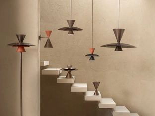 Lampada in metallo verniciato Chiara di Riflessi