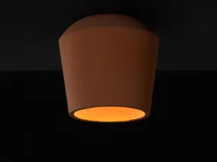 Lampada a soffitto Concreta di Antonangeli