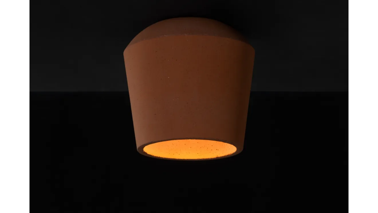 Lampada a soffitto Concreta di Antonangeli