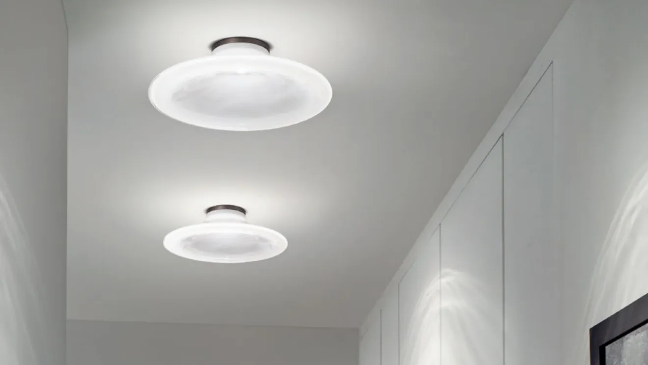 Lampada a soffitto in vetro Incanto di Vistosi