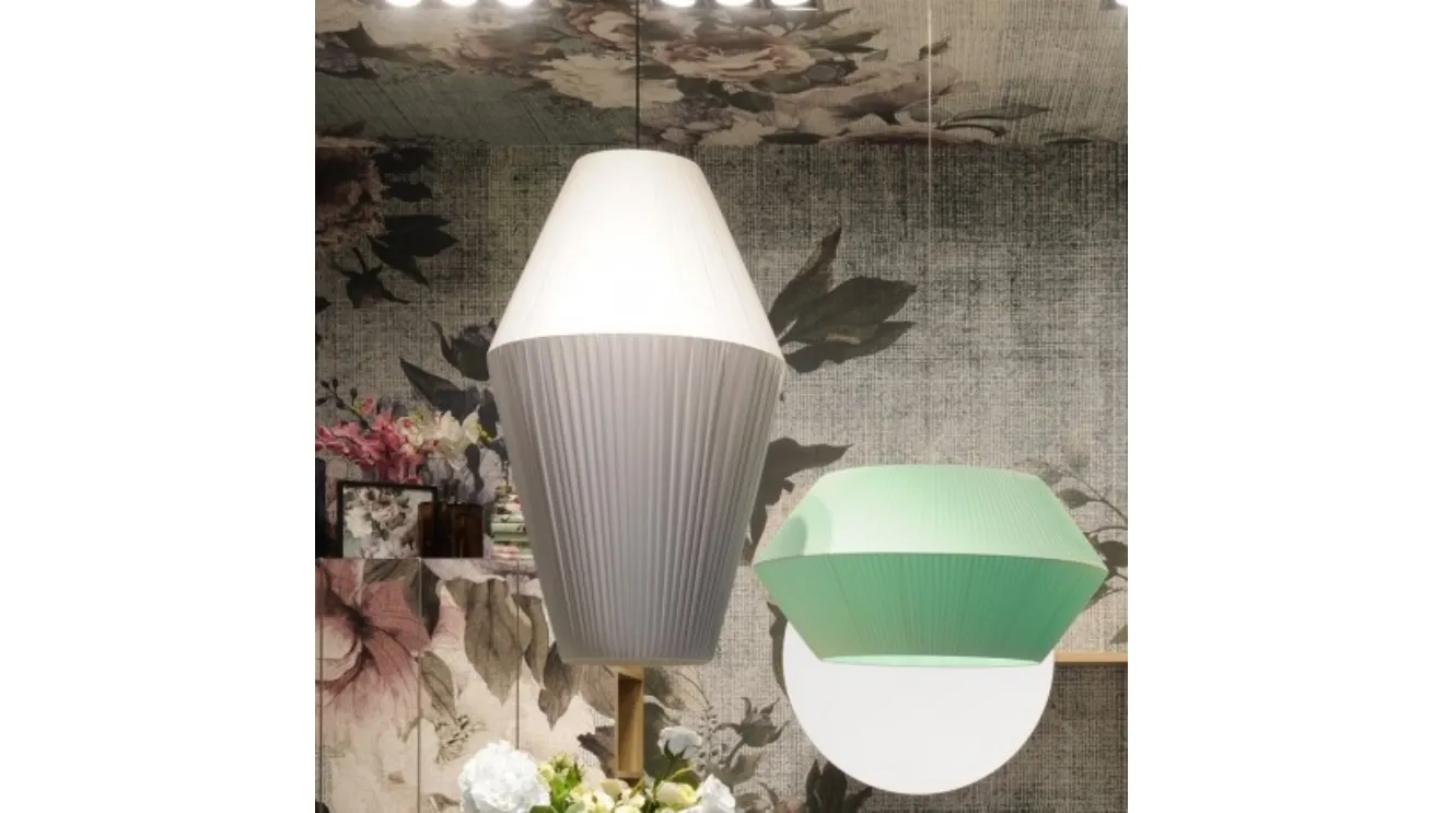 Lampada in tessuto plissettato Musical di Adriani e Rossi