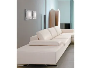 Lampada da parete con diffusore in vetro bianco e cornice esterna in metallo verniciato Quick di Status