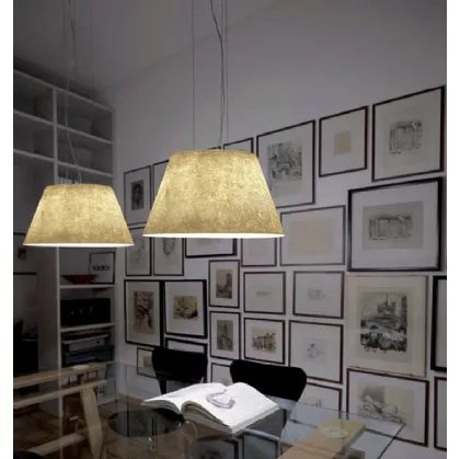 Lampada a sospensione Ricami in fibra di vetro di Antonangeli