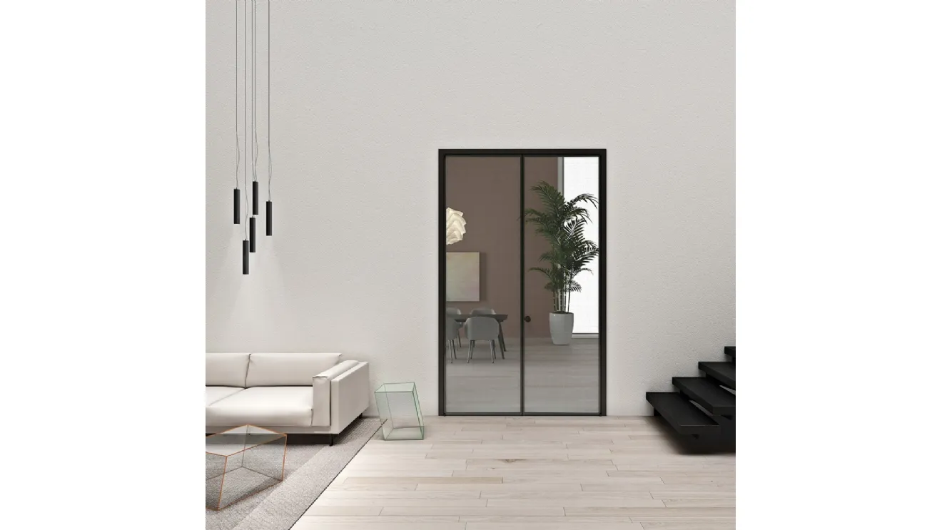 Porta per interni Aladin Double Swing Frame di Glas Italia