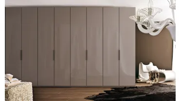 Armadio con ante battenti Glass in Vetro Laccato di Olivieri