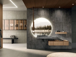Mobile da Bagno sospeso 360Gradi 02 in Rovere di Arrital