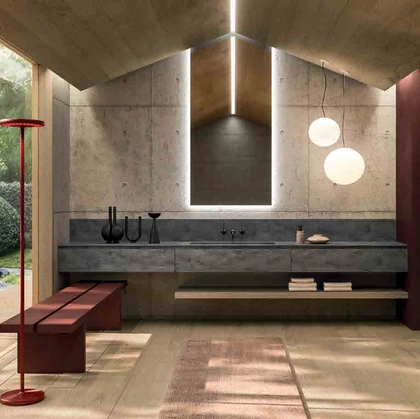 Mobile da Bagno sospeso 360Gradi_Concept_04 in Corian di Altamarea