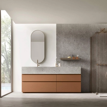 Mobile da Bagno a terra Soul 15 in rovere laccato di Arcom
