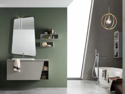 Mobile da Bagno sospeso in melaminico E-Ly 78 di Arcom