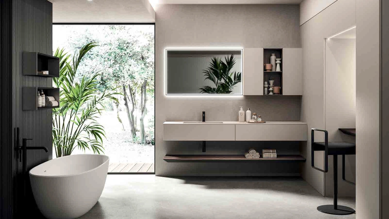 Mobile da Bagno sospeso Lympha_Concept_04 di Altamarea