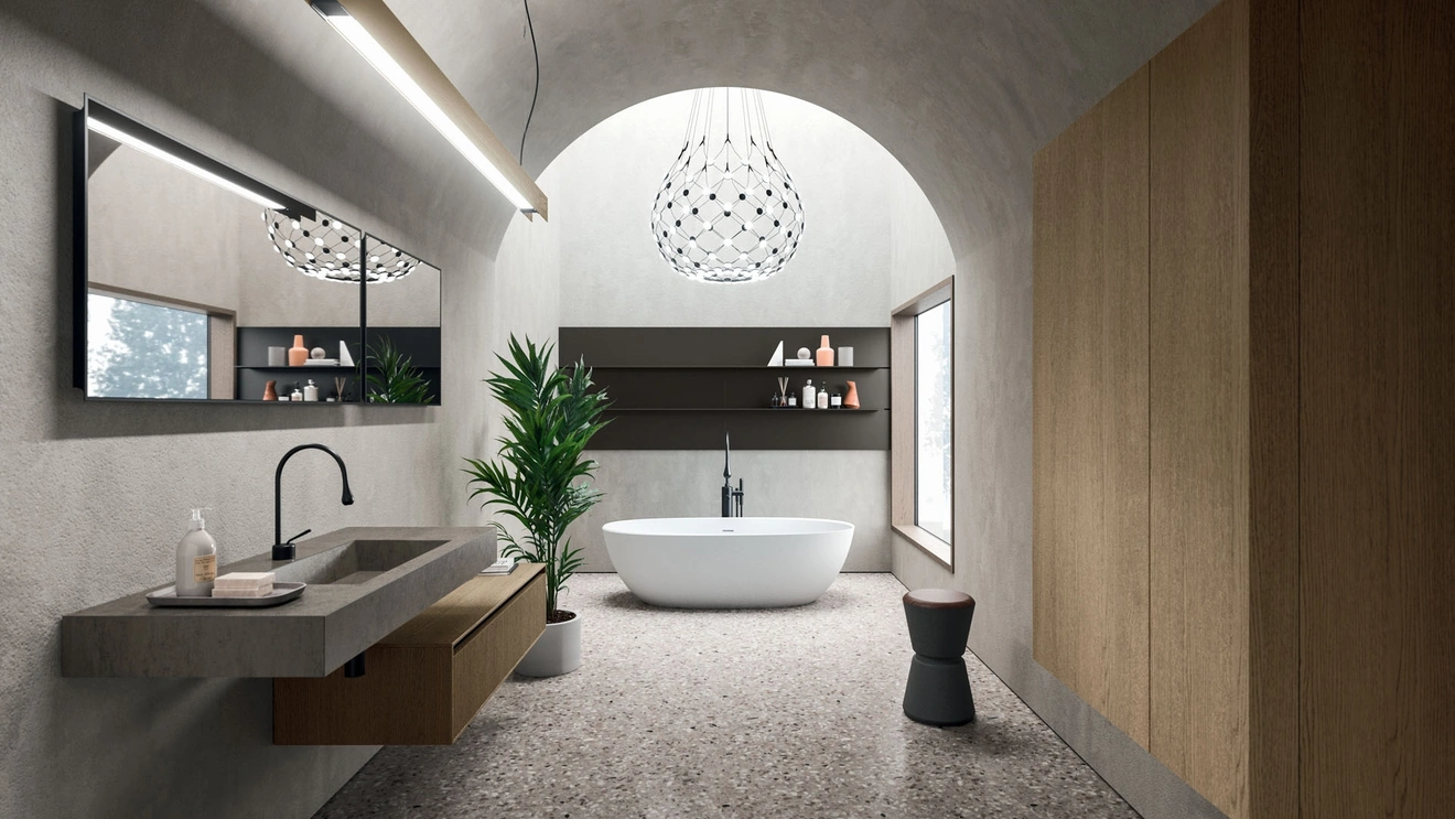 Mobile da Bagno sospeso Modo Project 05 in Rovere di Arrital