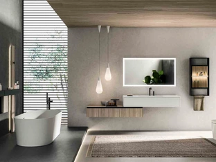 Mobile da Bagno sospeso Modo_Project_Concept_07 di Altamarea