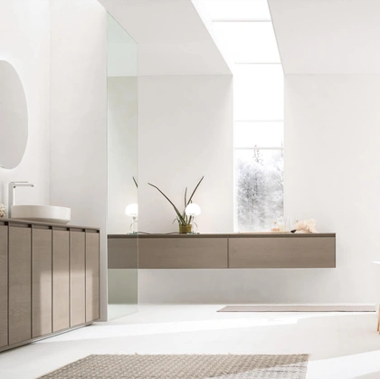 Mobile da Bagno Shape 07 in rovere orzo di Arcom