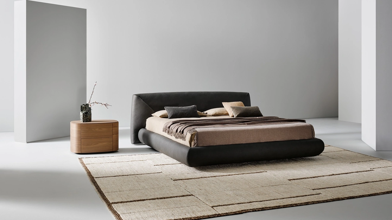 Letto in pelle Holden di Bonaldo